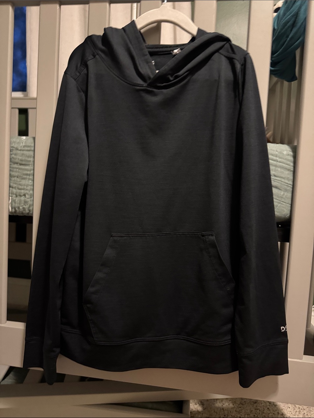 DSG Black Long Sleeve Hooded Tee for Kids